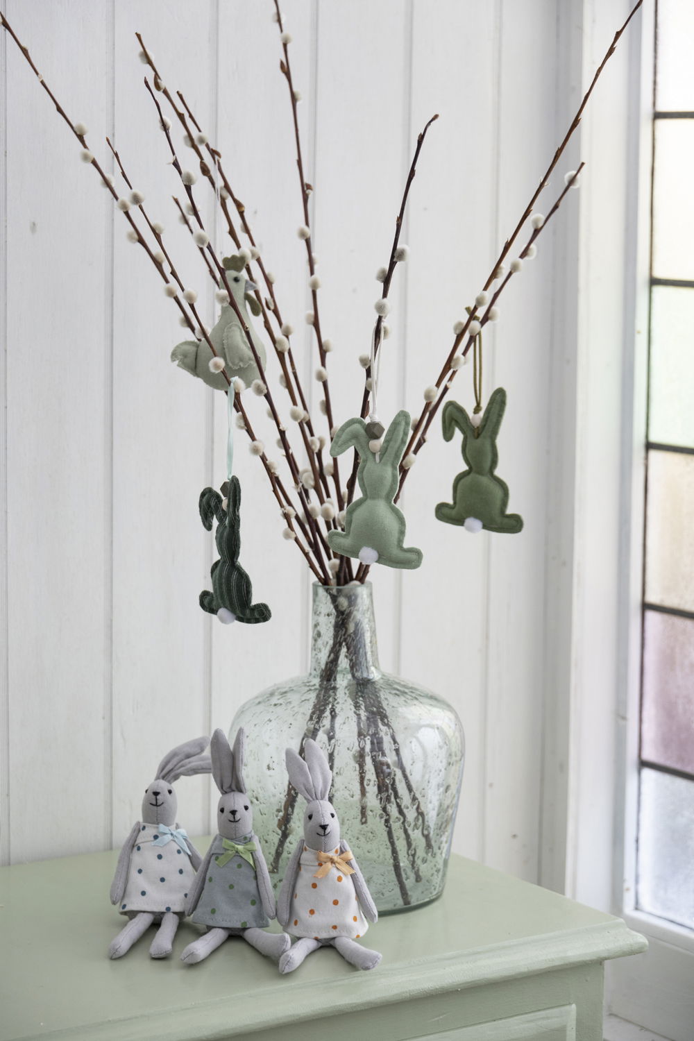 Vase made of recycled glass