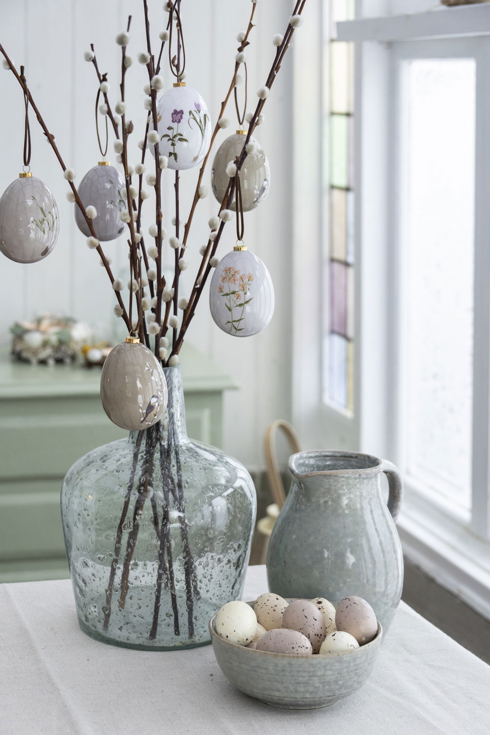 Vase made of recycled glass